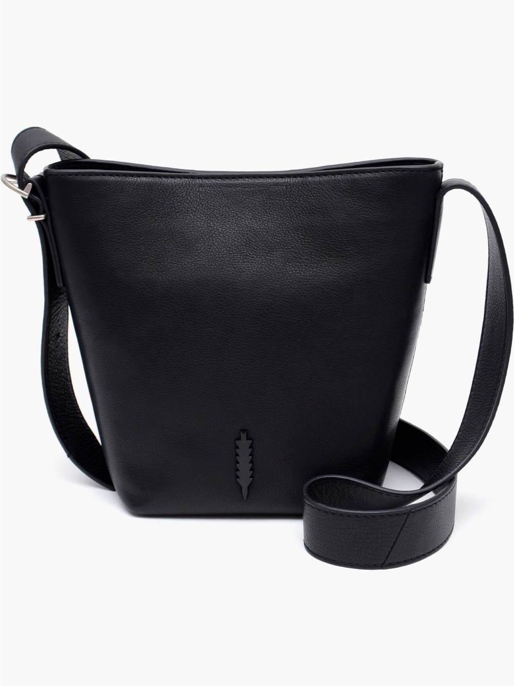 Thacker Jayden bucket bag black Leather Crossbody Bag - Minimalist